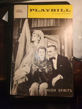 High Spirits Playbill at the Alvin Theatre, May 1964, directed by Noel Coward!